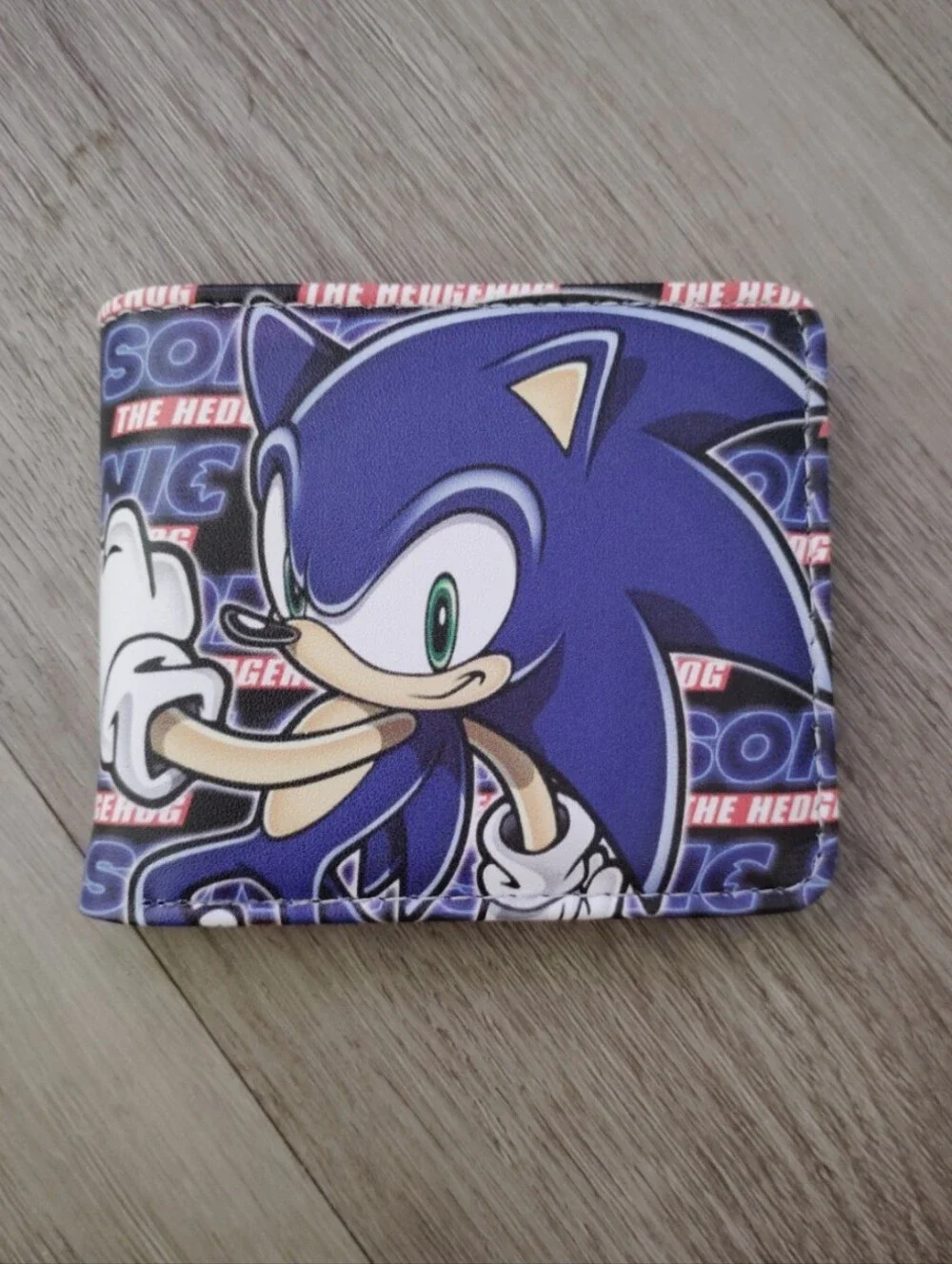 New Sonic the hedgehog anime manga leather wallet